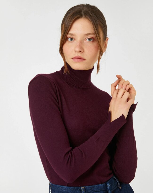 Ribbed Turtleneck Sweater - Image 2